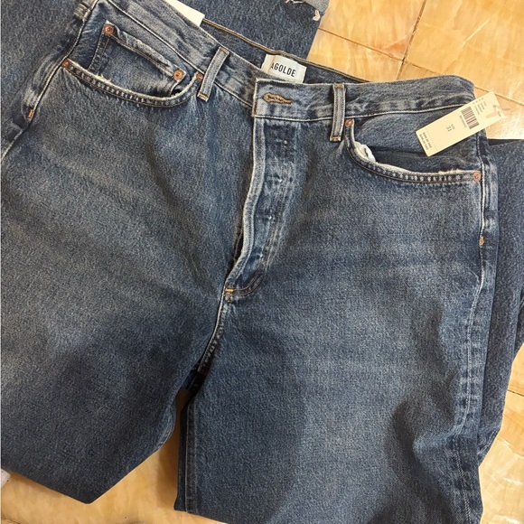 NWT AGOLDE Dame High-Rise Wide-Leg Jeans - Picture 6 of 7